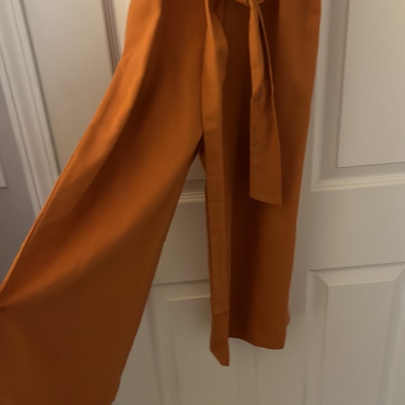 Burnt orange wide leg jump suit - Picture 2 of 3